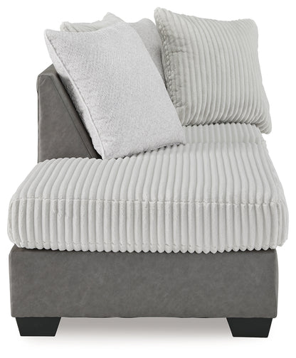 Clairette Court Alloy Left-Arm Facing Corner Chaise - 3150316