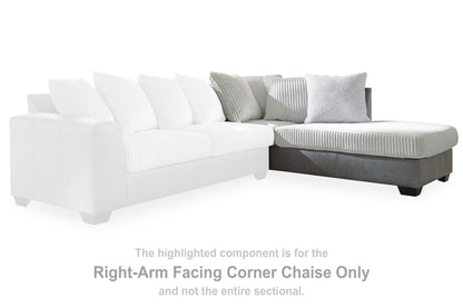 Clairette Court Alloy Right-Arm Facing Corner Chaise - 3150317