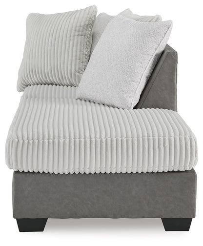 Clairette Court Alloy Right-Arm Facing Corner Chaise - 3150317