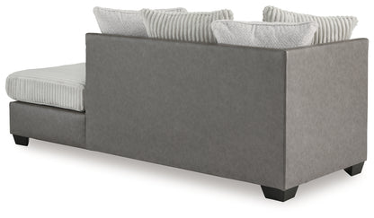 Clairette Court Alloy Right-Arm Facing Corner Chaise - 3150317