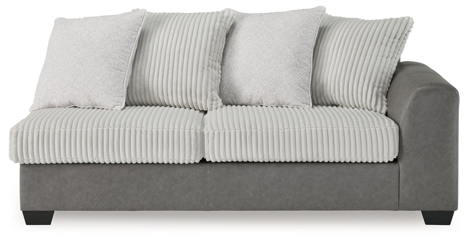 Clairette Court Alloy Right-Arm Facing Sofa - 3150367