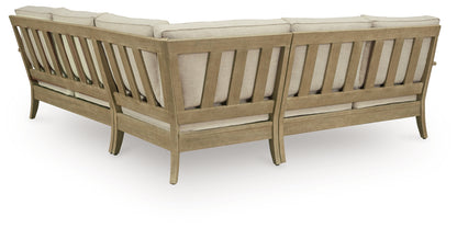 Clare View Beige 3-Piece Outdoor Sectional - P801P10