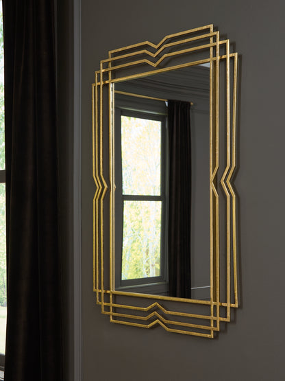 Claybrook Gold Finish Accent Mirror - A8010349