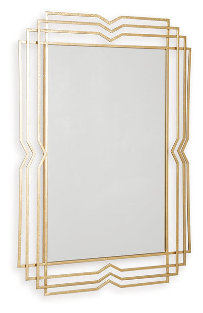 Claybrook Gold Finish Accent Mirror - A8010349