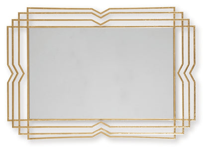Claybrook Gold Finish Accent Mirror - A8010349