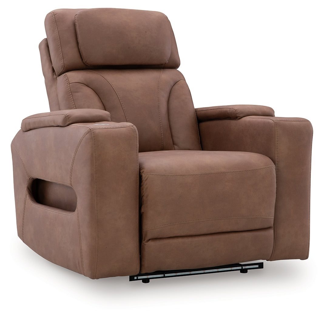 Clean-Slate Caramel Power Recliner - PC5010113