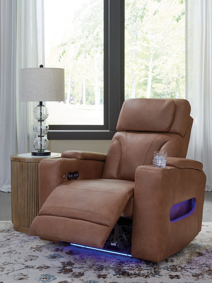 Clean-Slate Caramel Power Recliner - PC5010113
