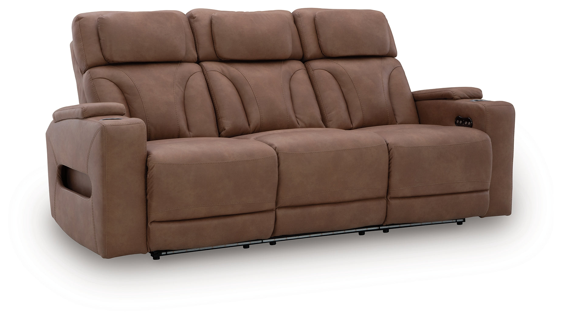 Clean-Slate Caramel Power Reclining Sofa - PC5010115