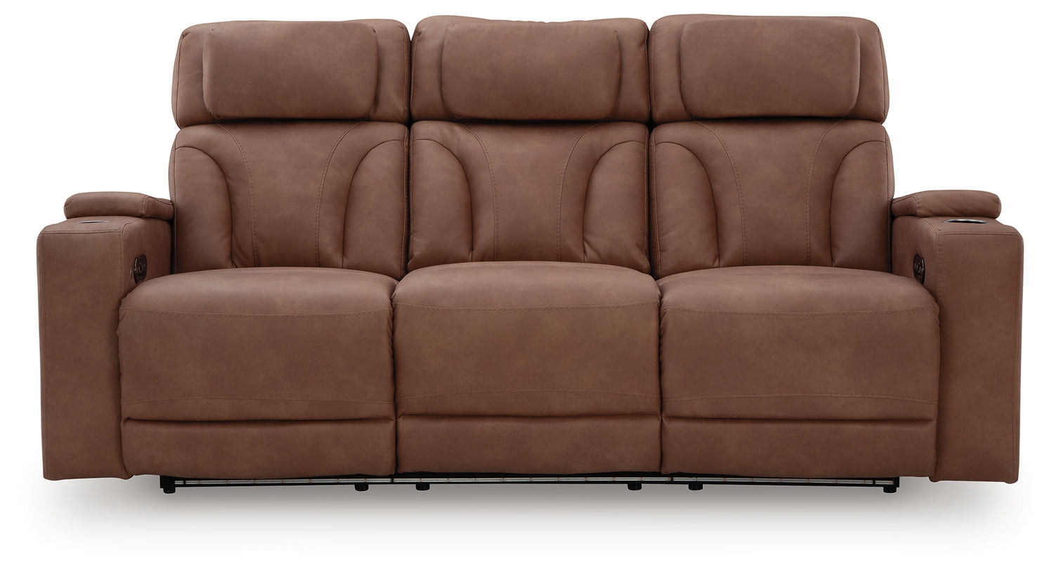 Clean-Slate Caramel Power Reclining Sofa - PC5010115