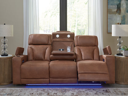 Clean-Slate Caramel Power Reclining Sofa - PC5010115