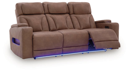 Clean-Slate Sofa, Loveseat and Recliner in Caramel from Ashley - Luna Furniture