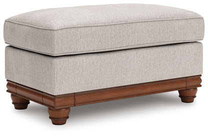 Clearbrooke Chair and Ottoman in Sandstone from Ashley - Luna Furniture