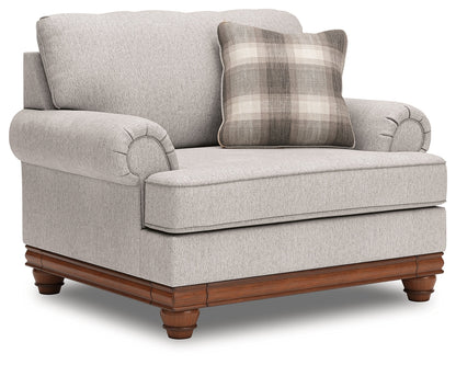 Clearbrooke Chair and Ottoman in Sandstone from Ashley - Luna Furniture