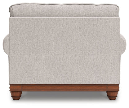 Clearbrooke Chair and Ottoman in Sandstone from Ashley - Luna Furniture