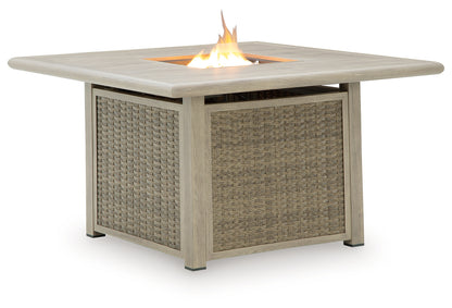 Cliff Trails Beige Fire Pit Table - PCP690-772