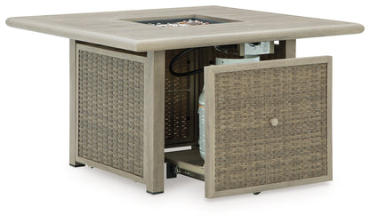 Cliff Trails Beige Fire Pit Table - PCP690-772