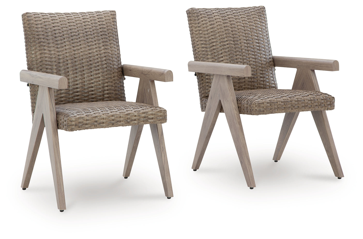 Cliff Trails Beige Outdoor Arm Chair (Set of 2) - PCP690-601A