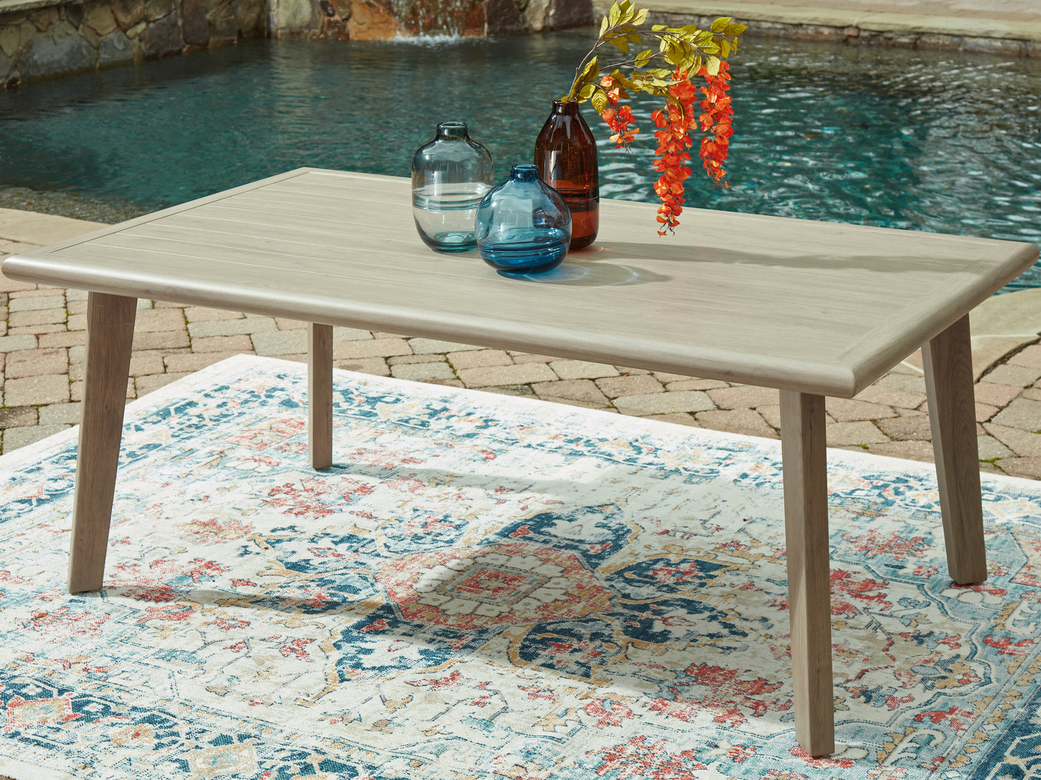 Cliff Trails Beige Outdoor Dining Table - PCP690-625