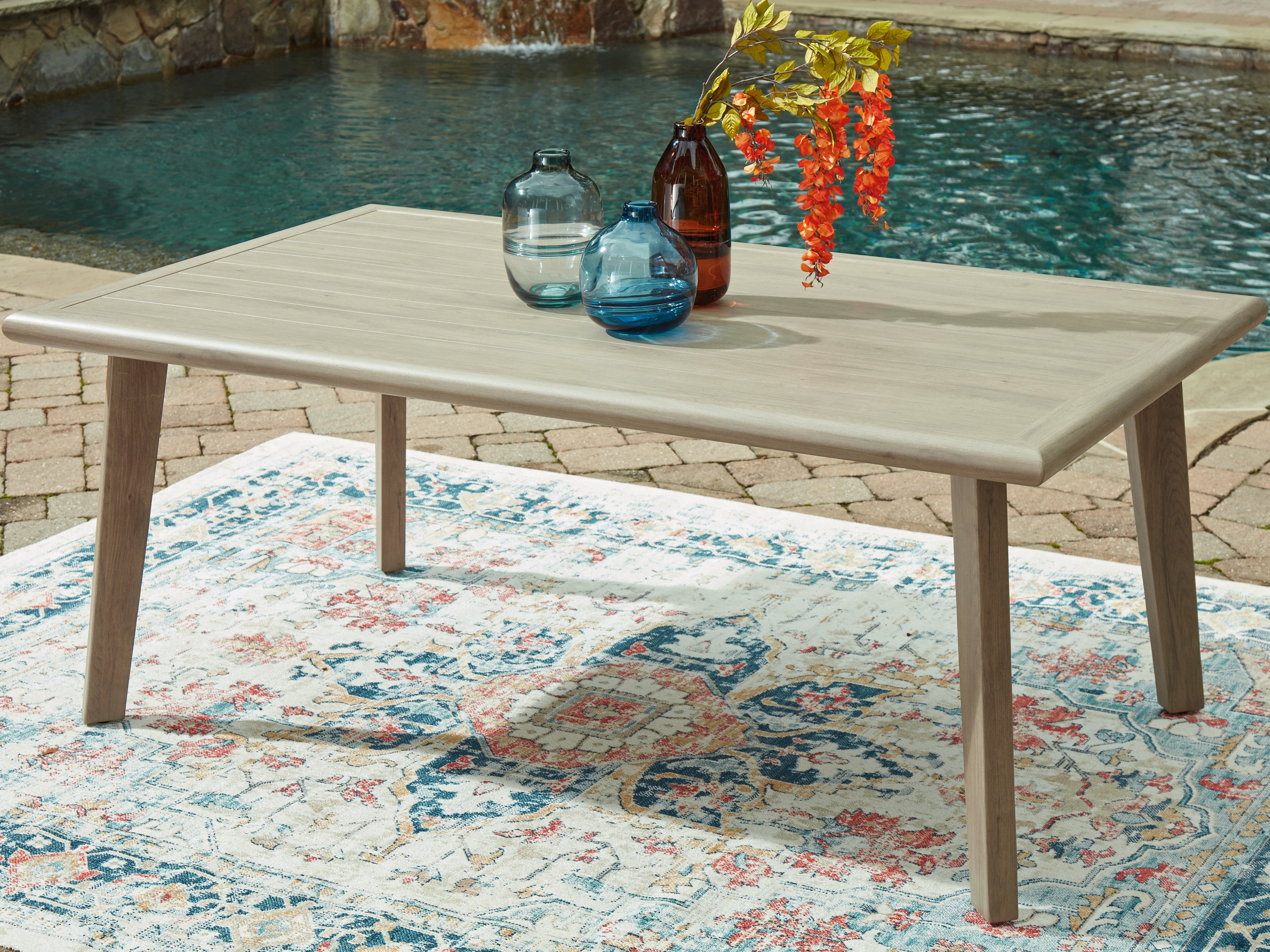 Cliff Trails Beige Outdoor Dining Table - PCP690-625