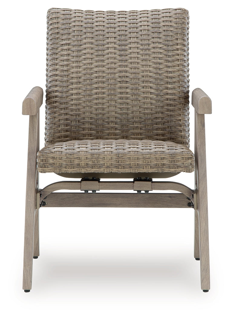 Cliff Trails Beige Outdoor Rocking Arm Chair (Set of 2) - PCP690-602A