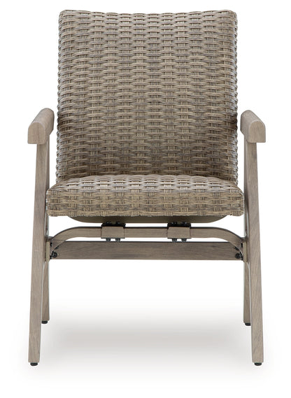 Cliff Trails Beige Outdoor Rocking Arm Chair (Set of 2) - PCP690-602A