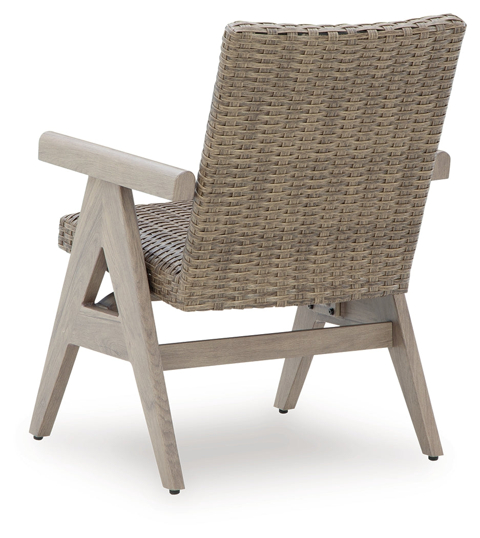 Cliff Trails Beige Outdoor Rocking Arm Chair (Set of 2) - PCP690-602A