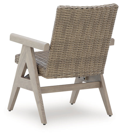 Cliff Trails Beige Outdoor Rocking Arm Chair (Set of 2) - PCP690-602A
