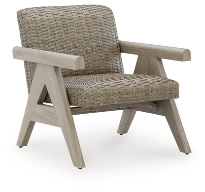 Cliff Trails Beige Outdoor Rocking Lounge Chair - PCP690-821