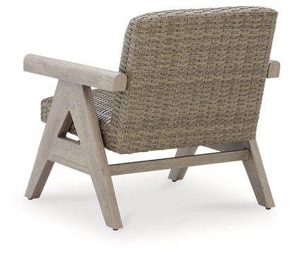 Cliff Trails Beige Outdoor Rocking Lounge Chair - PCP690-821