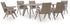 Cliff Trails Outdoor Dining Table and 6 Chairs in Beige from Ashley - Luna Furniture