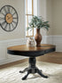 Clorazi Black/Brown Dining Butterfly Extension Table - PCD619-48