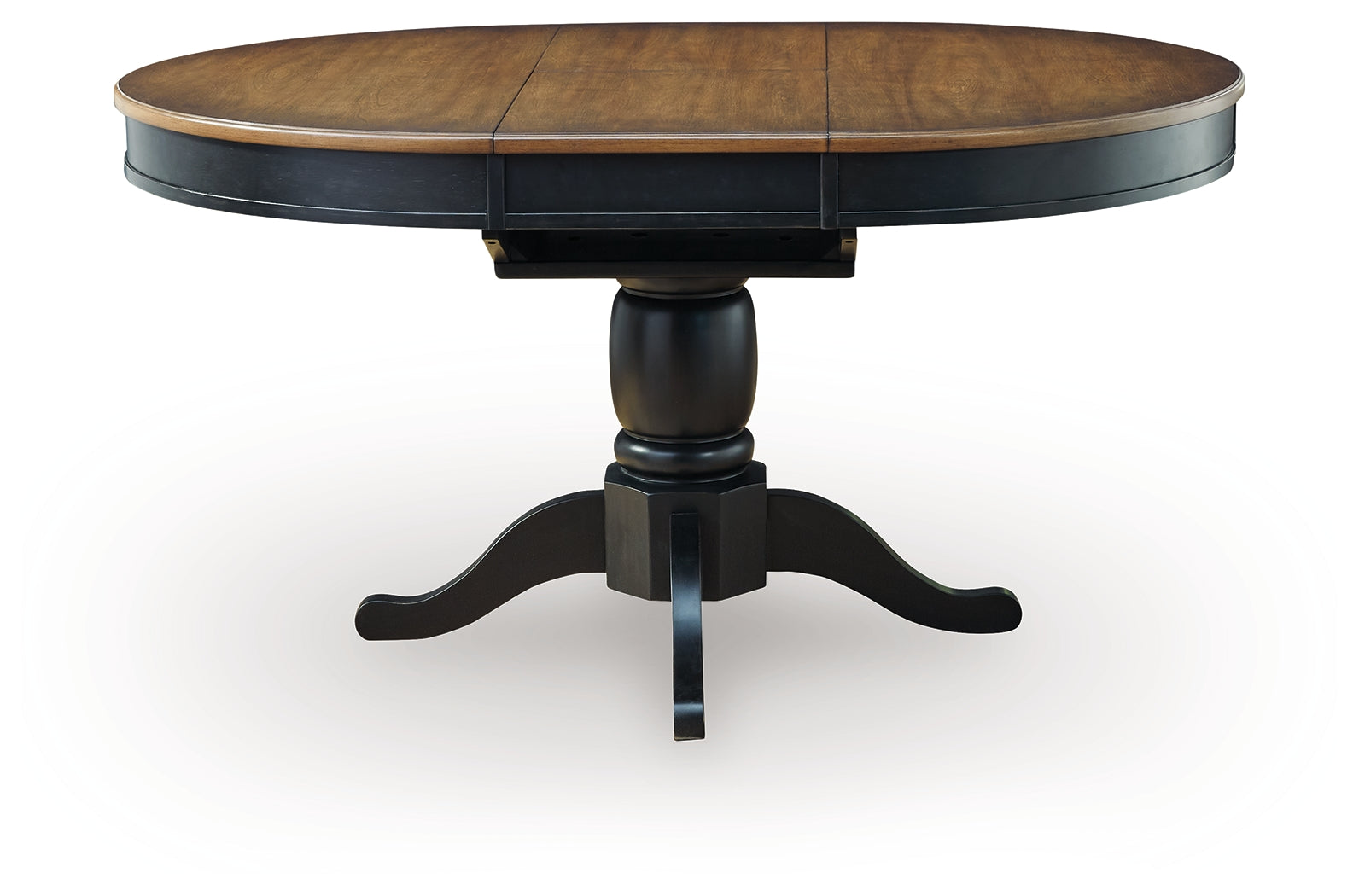 Clorazi Black/Brown Dining Butterfly Extension Table - PCD619-48
