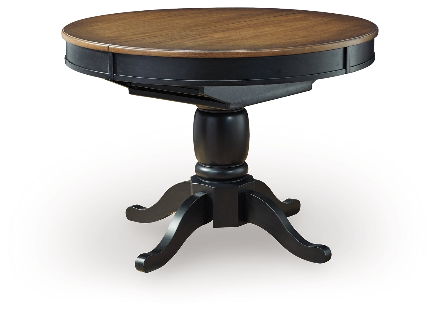 Clorazi Black/Brown Dining Butterfly Extension Table - PCD619-48
