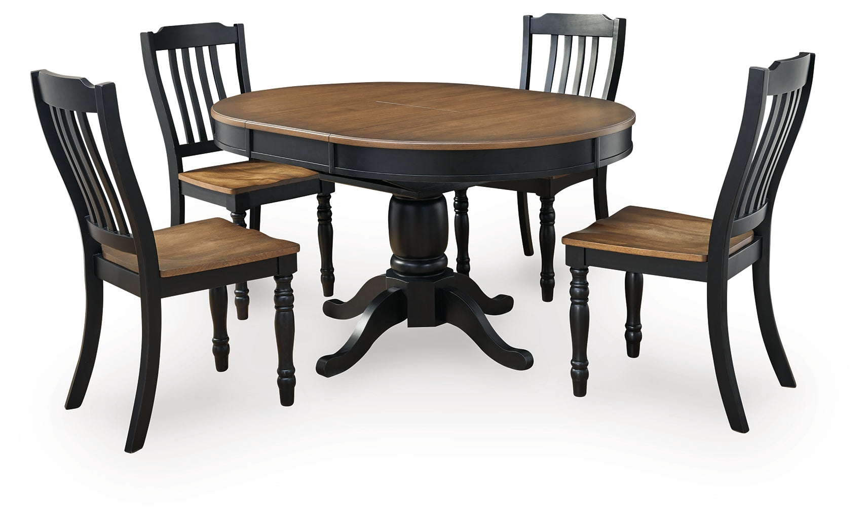 Clorazi Extension Dining Table and 4 Chairs - PCD619D2