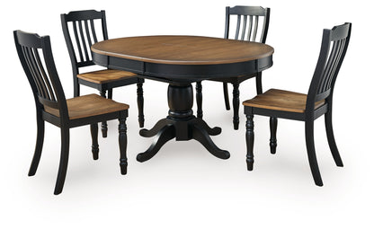 Clorazi Extension Dining Table and 4 Chairs - PCD619D2