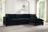 Cloud2 Black Velvet Modular Sectional *4PC SECTIONAL SET - CLOUD2 BLACK VELVET 4PC SECTIONAL SET