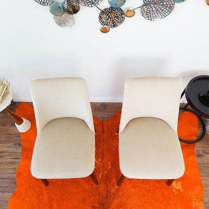 Clove Beige Velvet Dining Chair (Set Of 2) - DCH00402501