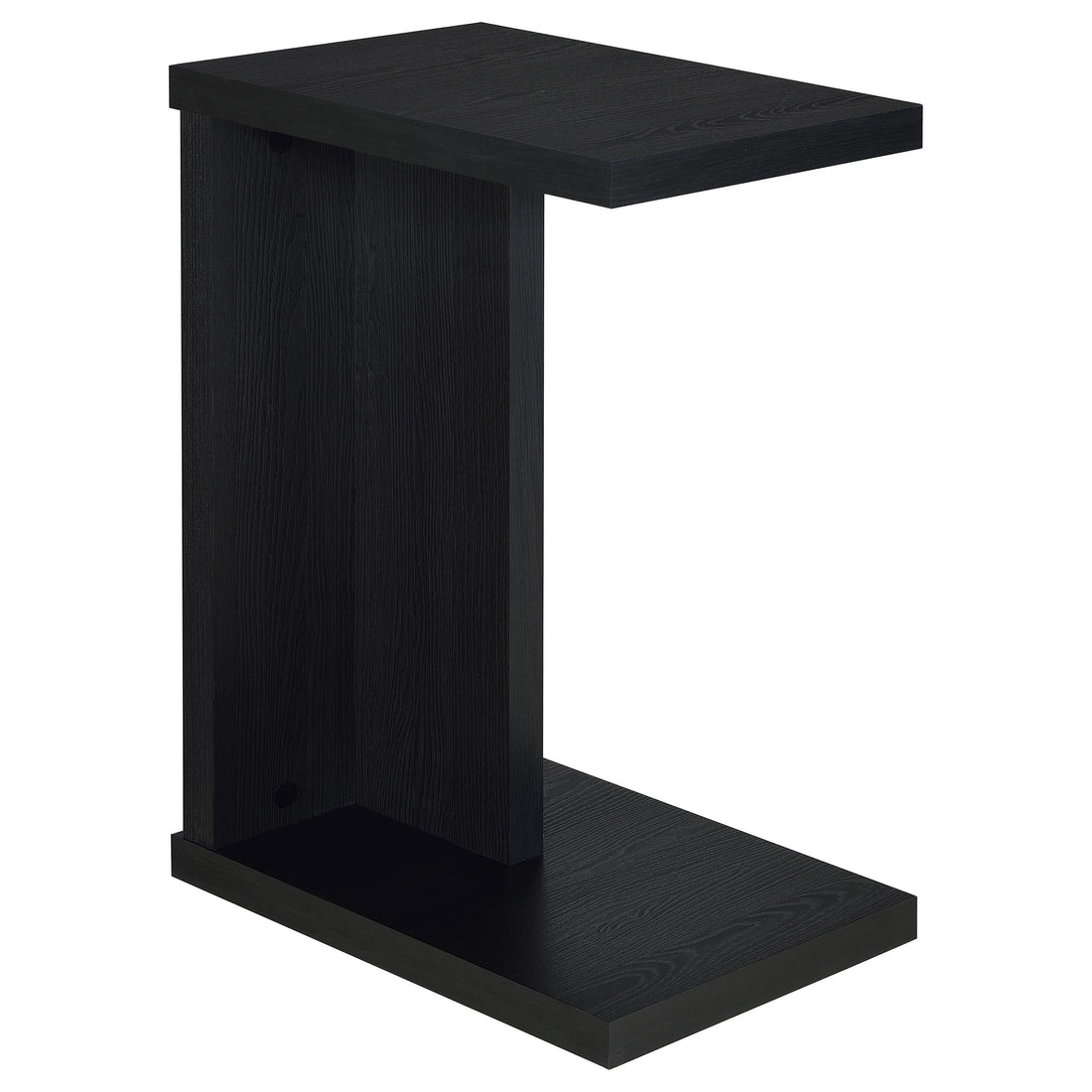 Clower Engineered Wood C-Shaped Sofa Side Table Black - 930276