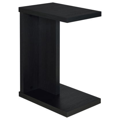 Clower Engineered Wood C-Shaped Sofa Side Table Black - 930276