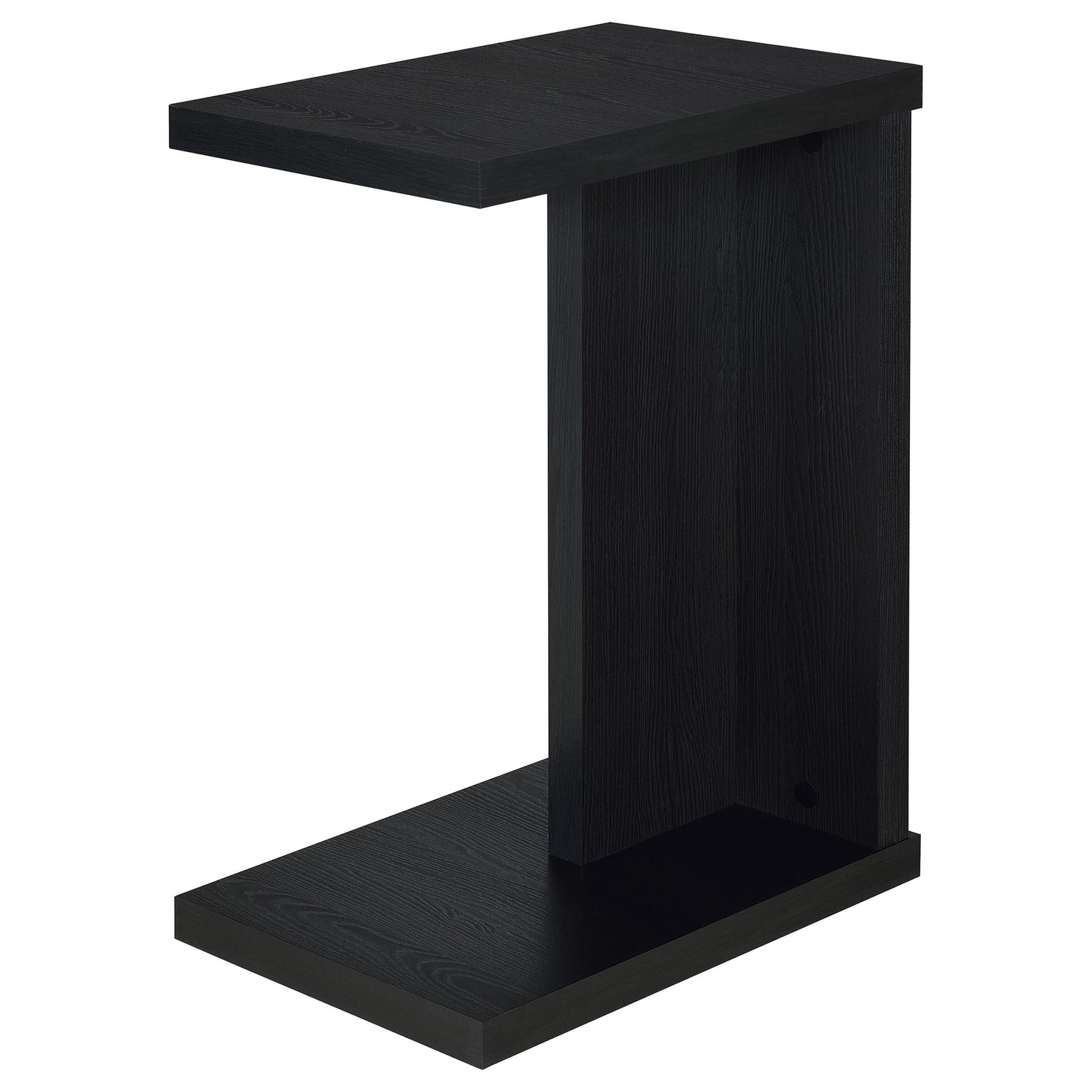 Clower Engineered Wood C-Shaped Sofa Side Table Black - 930276
