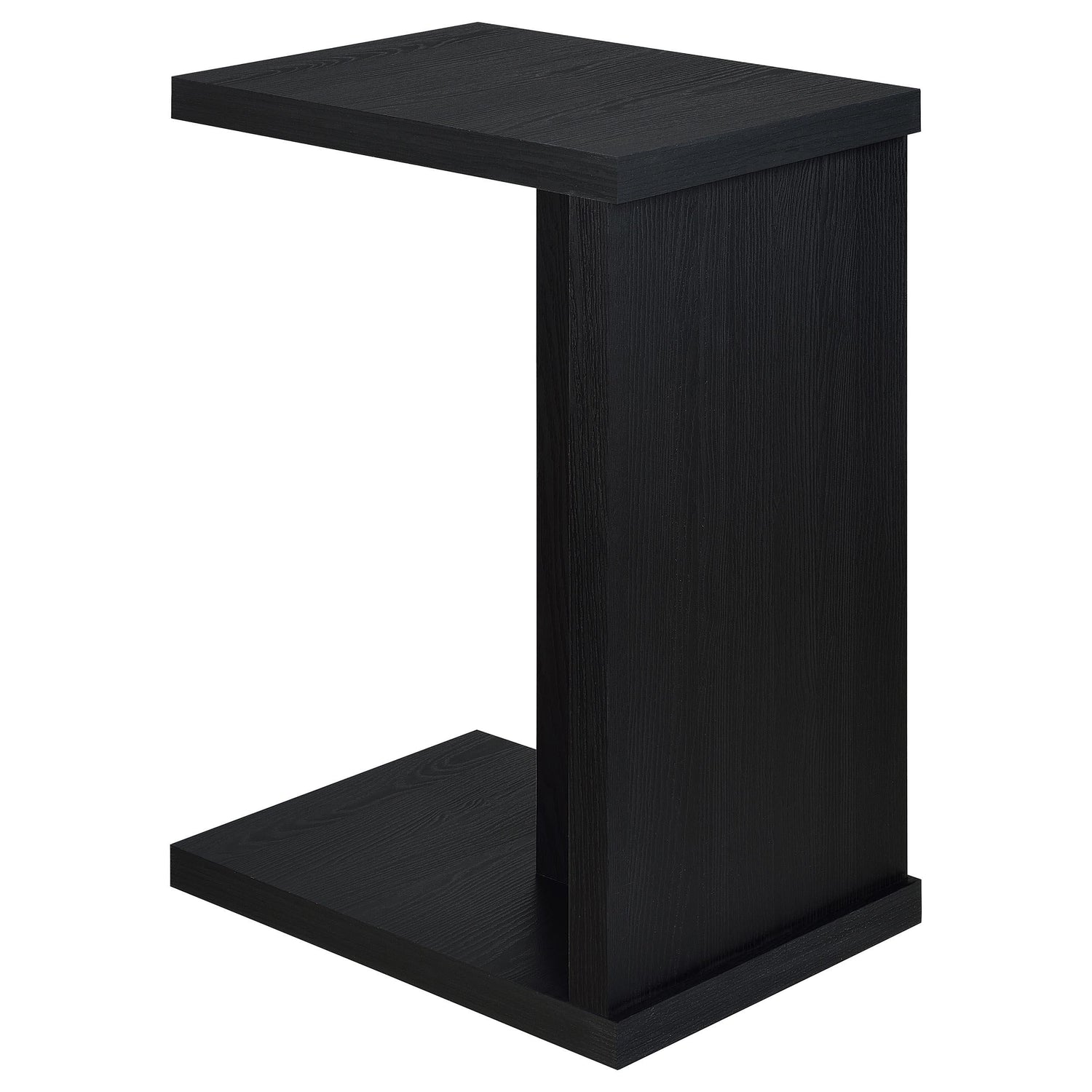 Clower Engineered Wood C-Shaped Sofa Side Table Black - 930276