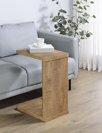Clower Engineered Wood C-Shaped Sofa Side Table Mango - 930277