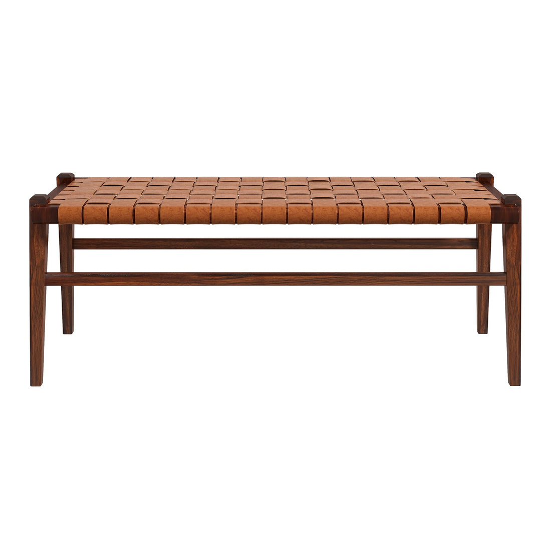 Cody Tan Leather Bench - BEN01301501