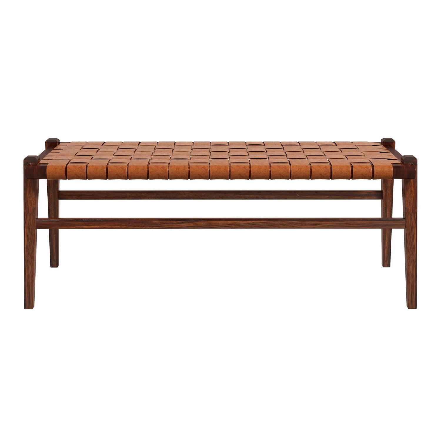 Cody Tan Leather Bench - BEN01301501