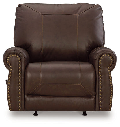 Colleton Sofa, Loveseat and Recliner in Dark Brown - PKG015827