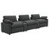 Collins 5-piece Power Reclining Home Theater Seating Dark Grey - 609531PT