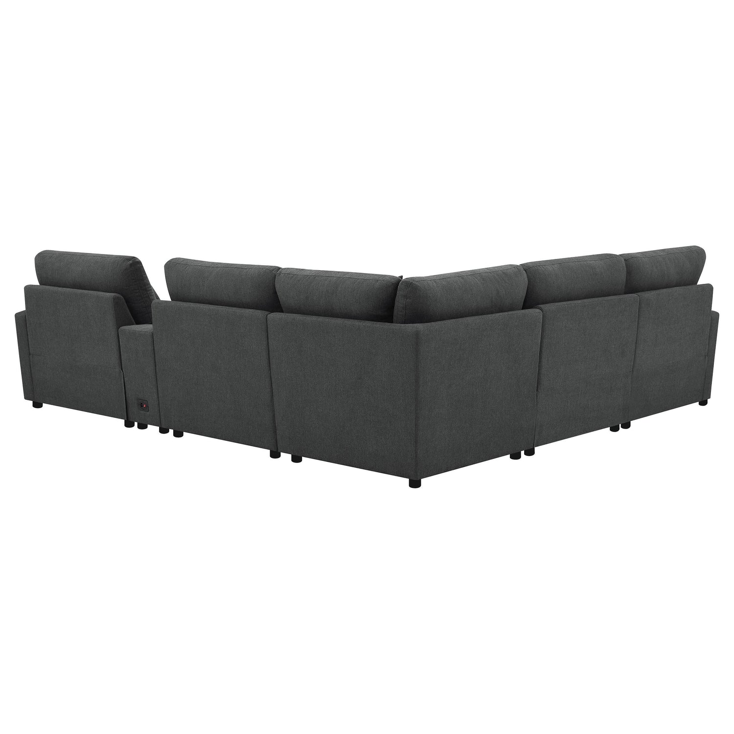 Collins 6-piece Modular Power Reclining Sectional Dark Grey - 609530P-SET