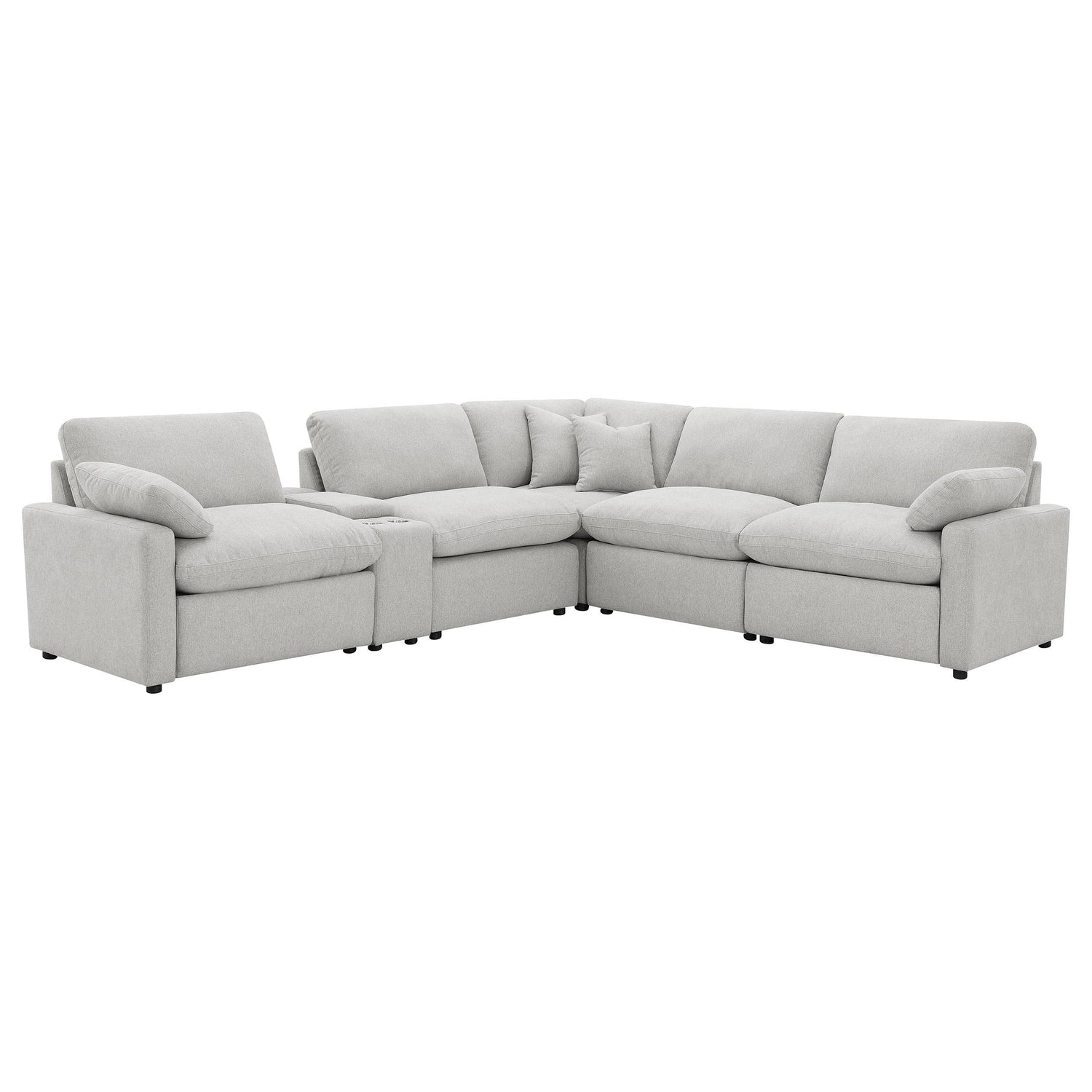 Collins 6-piece Modular Power Reclining Sectional Grey - 609560P-SET