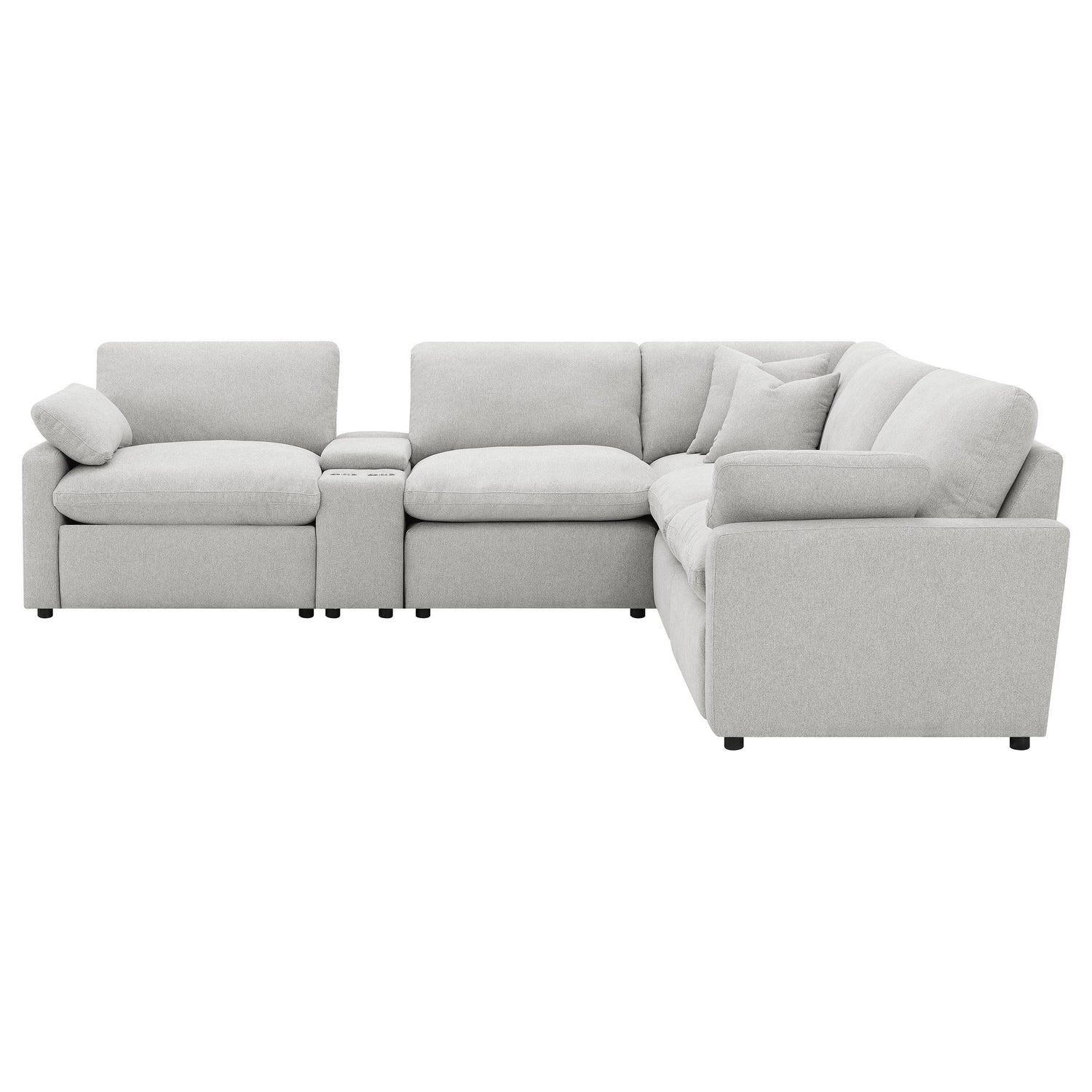 Collins 6-piece Modular Power Reclining Sectional Grey - 609560P-SET