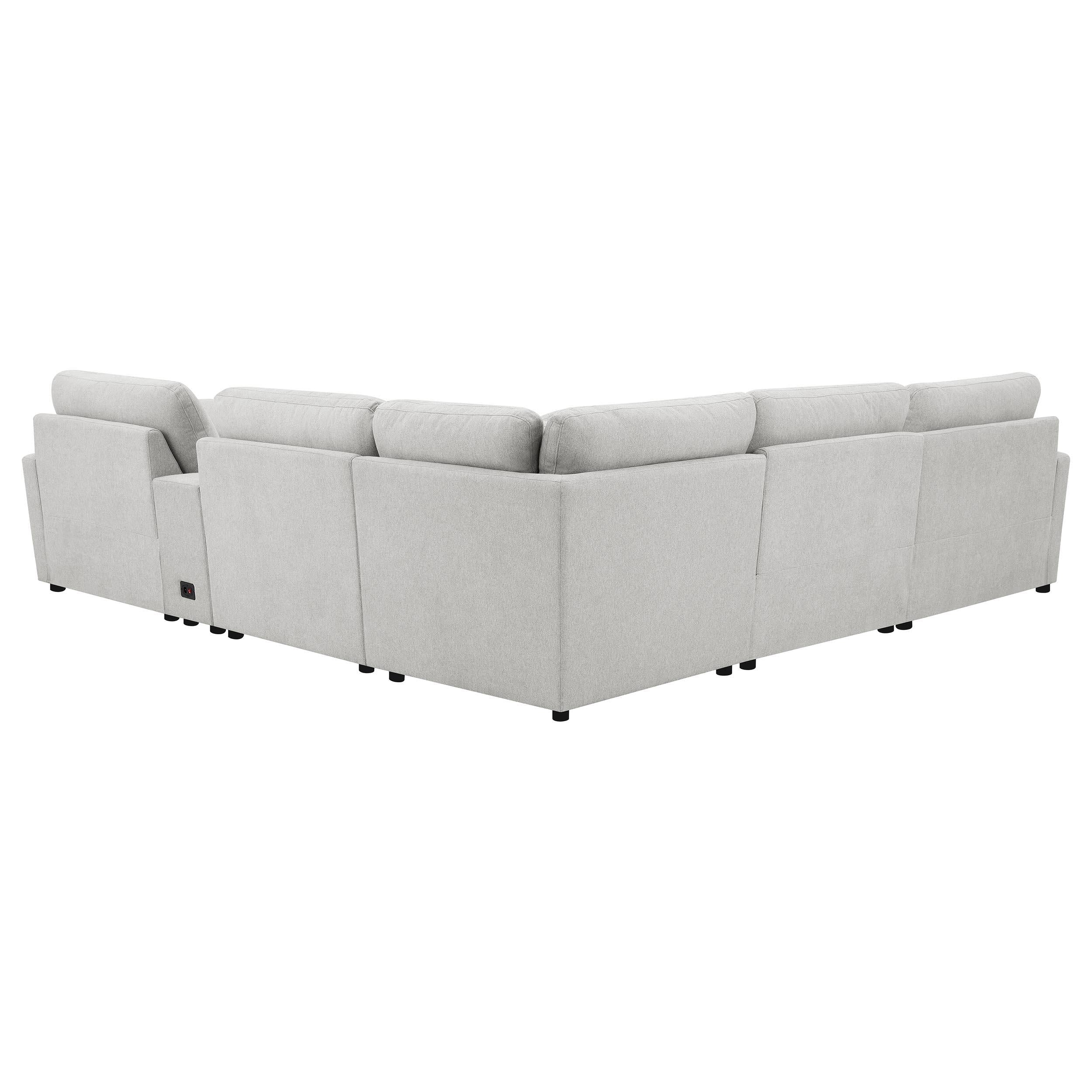 Collins 6-piece Modular Power Reclining Sectional Grey - 609560P-SET